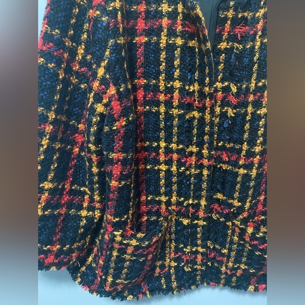 A New Day Cropped Tweed Fringed Plus Size Jacket/Blazer - Picture 3 of 13